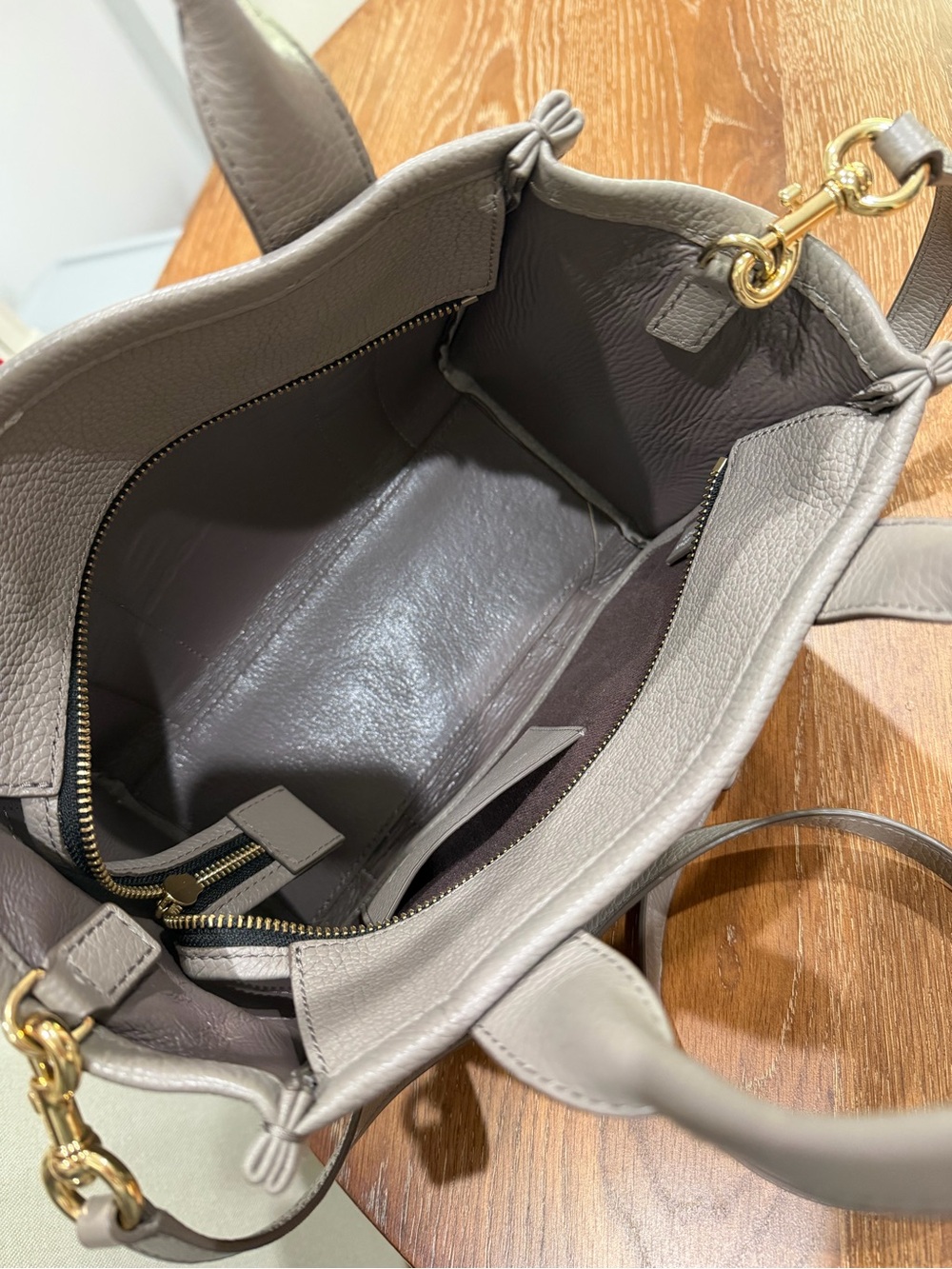 Marc Jacobs The Tote Bag Mini in Taupe Gray - Picture 4 of 4